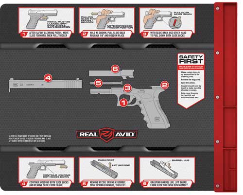 Real Avid Smart Mat Glock W- - Parts Keeper-magnetic Neoprene