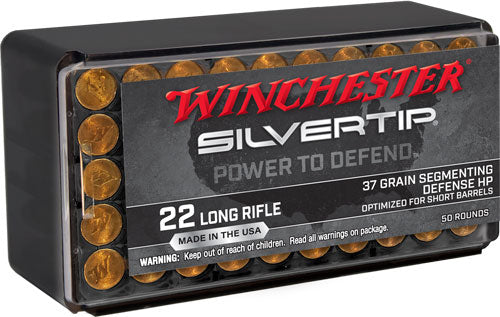 Winchester Silvertip 22lr - 50rd 20bx-cs 37gr Hp Silvertip