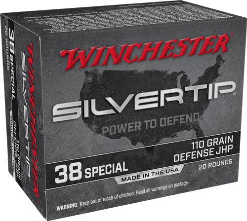 Winchester 38 Special 110gr - 20rd 10bx/cs Silvertip Jhp