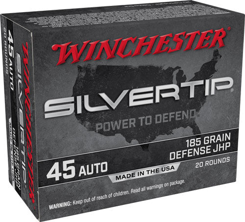 Winchester Super-x 45 Acp 185g - 20rd 10bx-cs Silvertip Hp