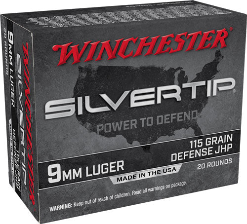 Winchester Super-x 9mm Luger - 20rd 10bx-cs 115gr Silvertp Hp