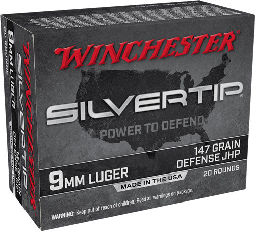Winchester Super-x 9mm Luger - 20rd 10bx-cs 147gr Silvrtip Hp