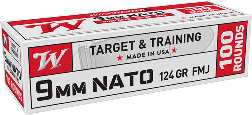 Winchester Nato 9mm Luger - 124gr Fmj 100rd 10bx/cs