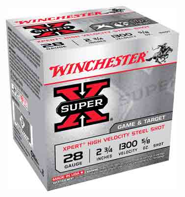 Winchester Xpert Steel 28ga - 25rd 10bx-cs 2.75" 5-8oz #6