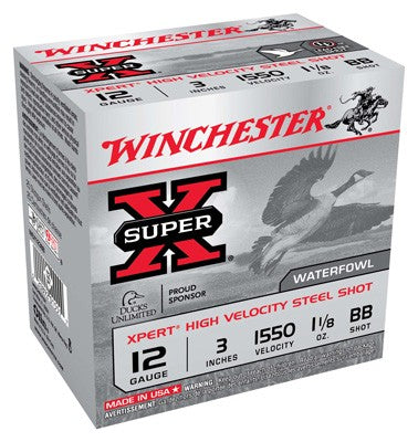 Winchester Xpert 12ga 3" 1550f - 25rd 10bx-cs Steel Bb 1-1-8oz