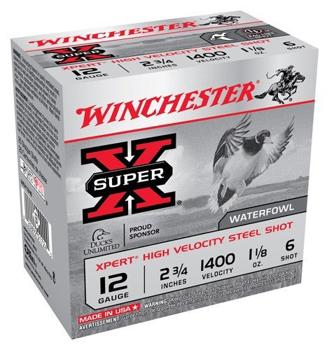 Winchester Xpert 12ga 1400fps - 25rd 10bx/cs 2.75"  1-1/8oz #6