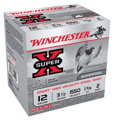 Winchester Xpert 12ga 1-3/8 #2 - 25rd 10bx/cs 3.5" Steel 1550fp