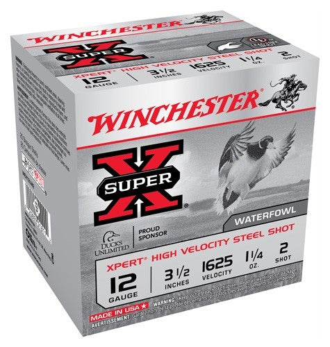 Winchester Xpert 12ga 1625f #2 - 25rd 10bx-cs 3.5" Steel 1-1-4o