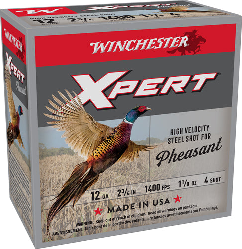 Winchester Xpert Steel 12ga - 25rd 10bx/cs 2.75" 1 1/8oz #4