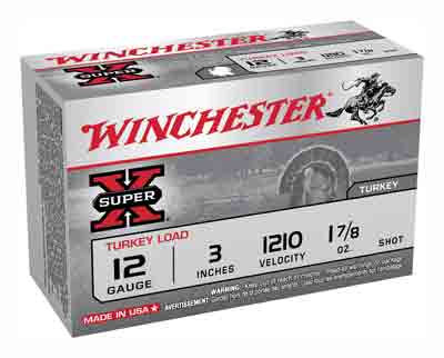 Winchester Super-x Trky 12ga 5 - 10rd 10bx-cs 3" 1210fp 1-7-8oz