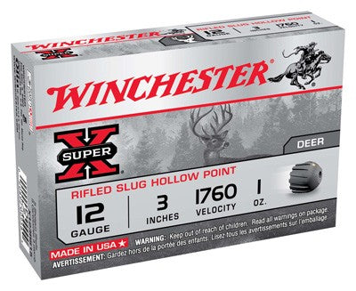 Winchester Super-x Sls 12ga 3" - 5rd 50bx-cs 1760fps 1oz Rfld