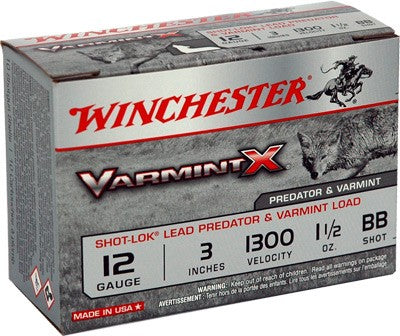 Winchester Varmint-x 12ga 3" - 10rd 10bx-cs 1.5oz #bb 1300fps