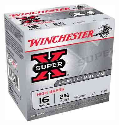 Winchester Super-x 16ga 2.75" - 25rd 10bx-cs 1295fps 1-1-8oz 6