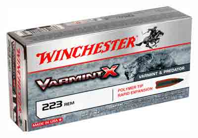 Winchester Varmint-x 223rem - 20rd 10bx-cs 40gr Poly Tipped