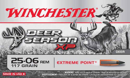 Winchester Deer Xp 25-06rem - 20rd 10bx/c 117gr Xtrm Pnt Ply