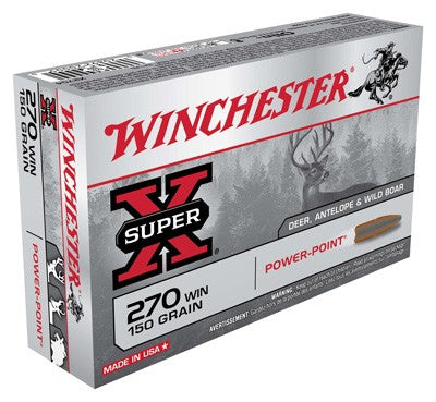 Winchester Super-x 270win 150g - 20rd 10bx/cs Power Point