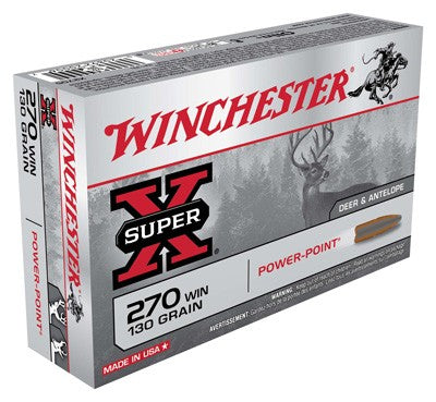 Winchester Super-x 270win 130g - Power Point 20rd 10bx/cs