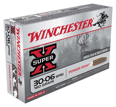 Winchester Super-x 30-06 - 20rd 10bx/cs 180gr Power Point