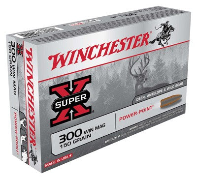 Winchester Super-x 300 Win Mag - 150gr Power Point 20rd 10bx/cs