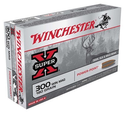 Winchester Super-x 300 Win Mag - 180gr Power Point 20rd 10bx/cs