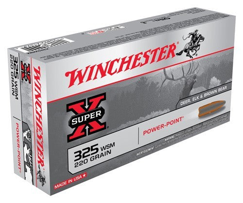 Winchester Super-x 325 Wsm - 220gr Power Point 20rd 10bx/cs