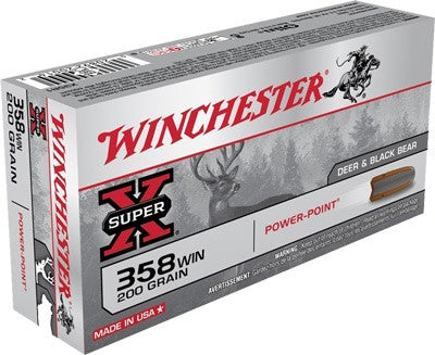 Winchester Super-x 358 Win - 20rd 10bx-cs 200gr Power Point