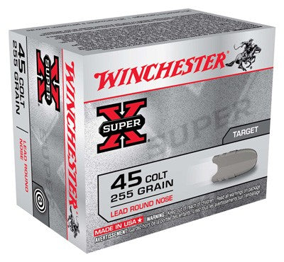 Winchester Super-x 45long Colt - 255gr Lead-rn 20rd 10bx/cs