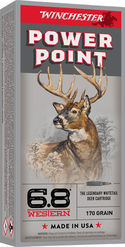 Winchester Super-x 6.8 Western - 20rd 10bx-cs 170gr Power Point
