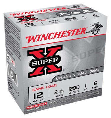 Winchester Super-x 12ga 2.75" - Case Lot 1290fps 1oz #6