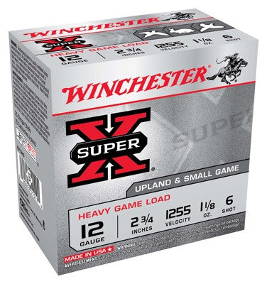 Winchester Super-x 12ga 2.75" - Case Lots 1255fps 1-1/8oz 6