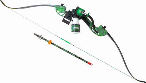 Ams Bowfishing Complete Bow - Kit Water Moc Recurve Green Rh