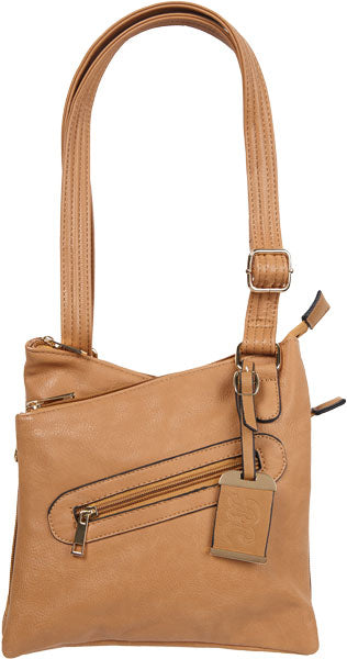 Bulldog Concealed Carry Purse - Cross Body Style Tan