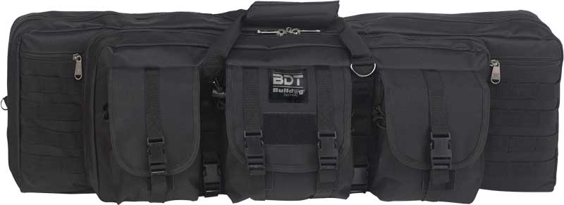 Bulldog 43" Single Tactical Cs - 3 Large Access Pockets Black