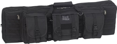 Bulldog 37" 2 Gun Tactical Cse - 3 Large Access Pockets Black