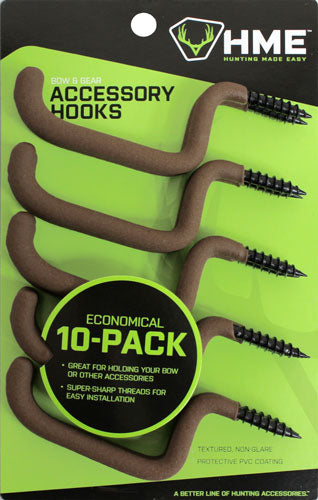 Hme Accessory Hook - Bow-gear 10pk
