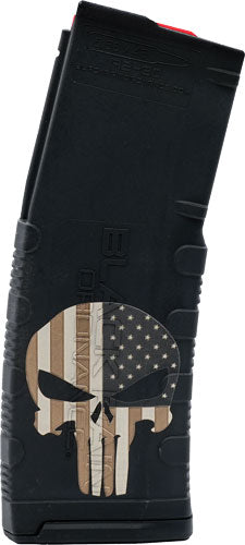Black Rain Magazine Ar15 30rd - 5.56" Punisher W- Flag Etched