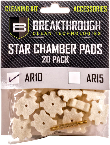 Breakthrough Ar-10 Star - Chamber Pad 20 Pk W- 8-32 Adtr