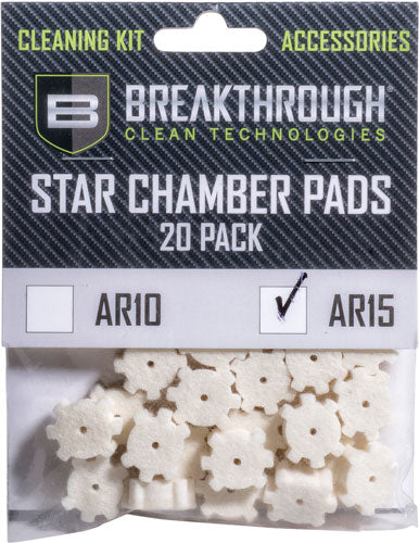 Breakthrough Ar-15 Star - Chamber Pad 20 Pk W/ 8-32 Adtr