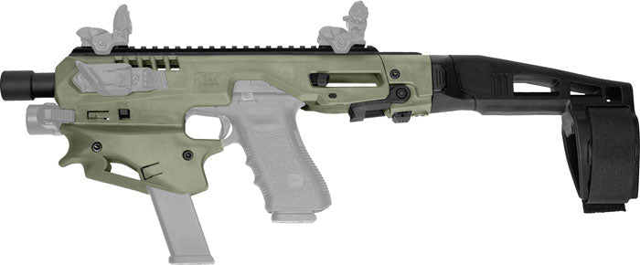Caa Mck Micro Conversion Kit - Glock 9-40 W-brace Od Green