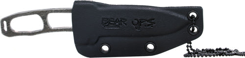 Bear Ops Combat Neck Knife - 2.78" Damascus W-kydex Sheath 3