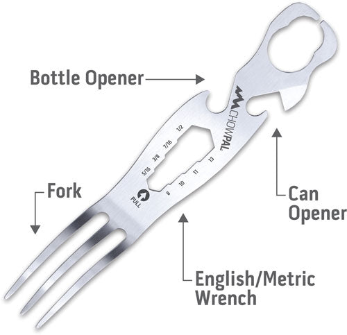 Outdoor Edge Chowpal Mealtime - Multitool W-knife & Orng Pouch 3