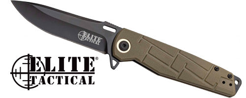 Mc Elite Tactical Readiness - 3.5" Drop Point Fldr Fde-blk