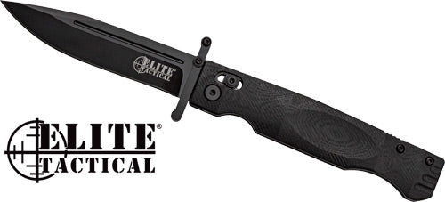 Mc Elite Tactical Guardsman - 3.75" Clip Pnt Fldr Blk-blk