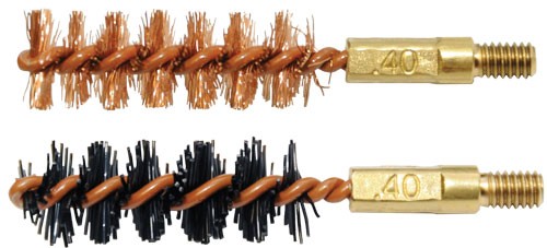 Otis Bore Brush .40 Cal 2-pk - 1-nylon 1-bronze 8-32 Thread