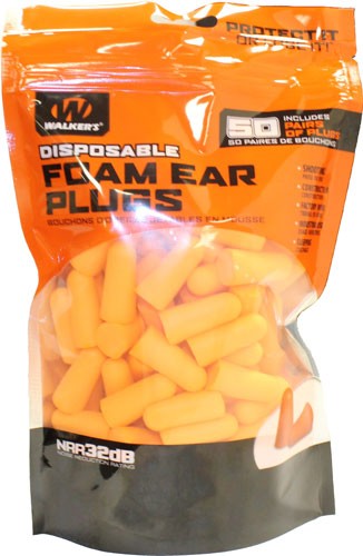 Walkers Ear Plugs Soft Foam - 32db 50-pair Bag