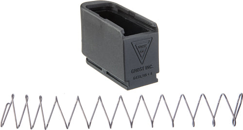 Ghost Moab Mag Extension For - Glock 43x48 Plus 4 Rnds Black