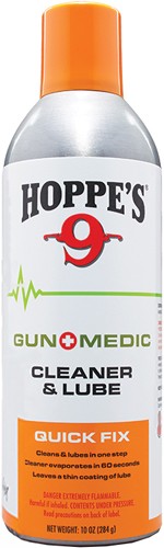 Hoppes Gun Medic 10 Oz. Cleanr - & Lube Bio-based Formula Aersl