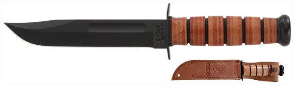 Ka-bar Fighting-utility Knife - 7" W-leather Sheath Usmc