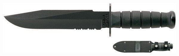 Ka-bar Fighter Knife - 8" Serrated W-sheath