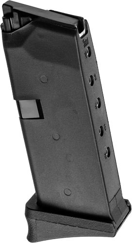 Kci Usa Inc Magazine Glock 43 - 9mm 6 Rd Blk Poly W-grip Ext 4